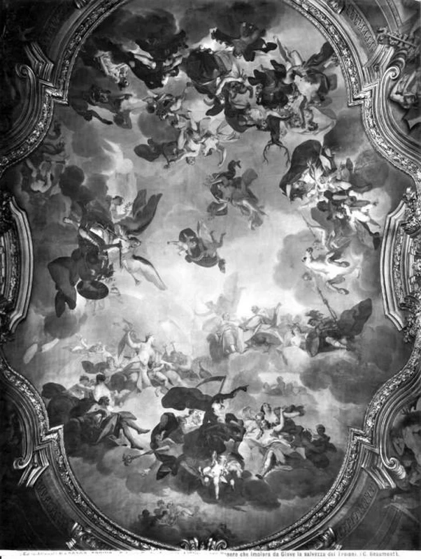 Olimpo con Venere che implora da Giove la salvezza di Enea e dei Troiani - Palazzo Reale, Torino